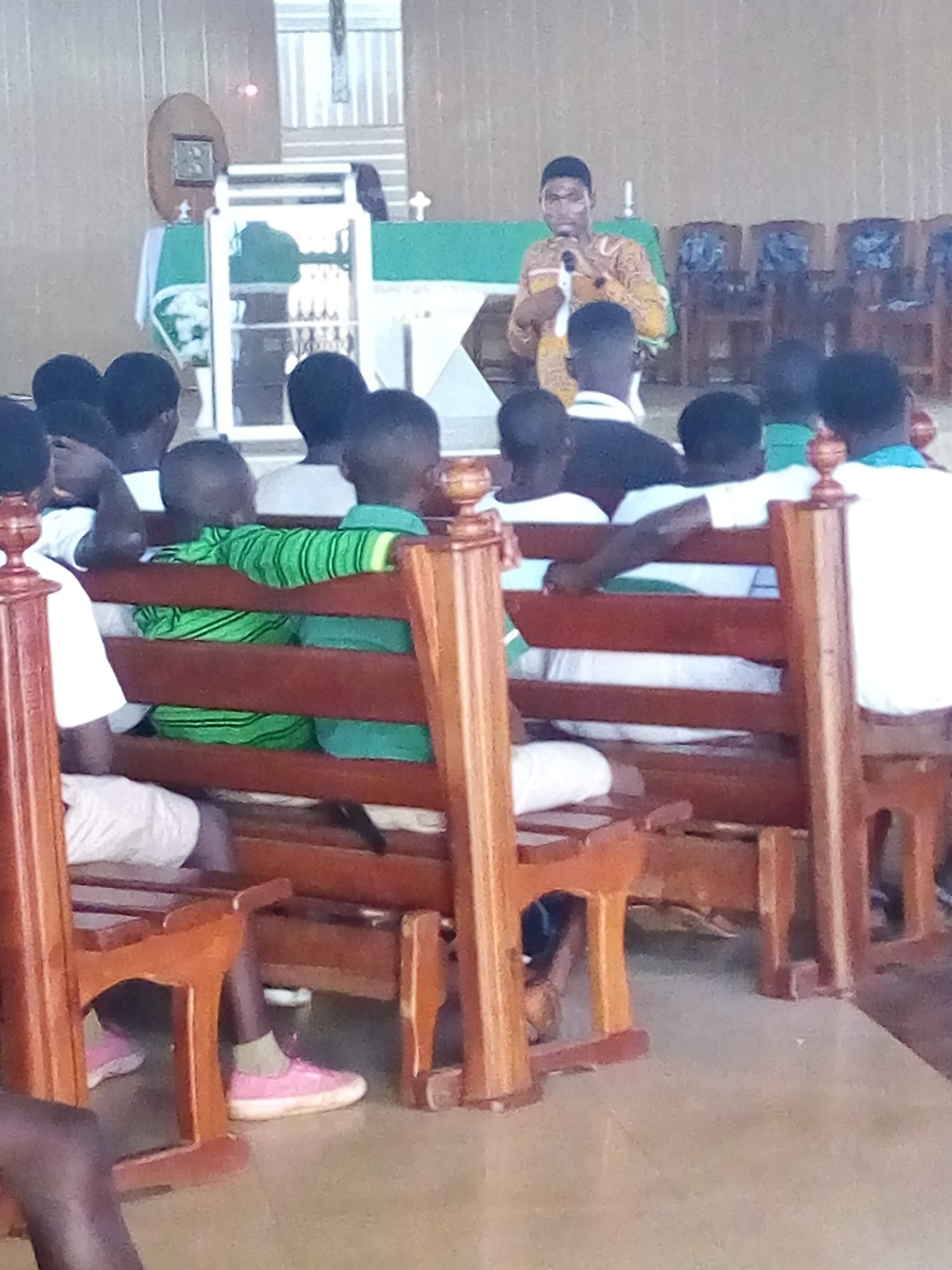 Richard teaching and empowering school youth