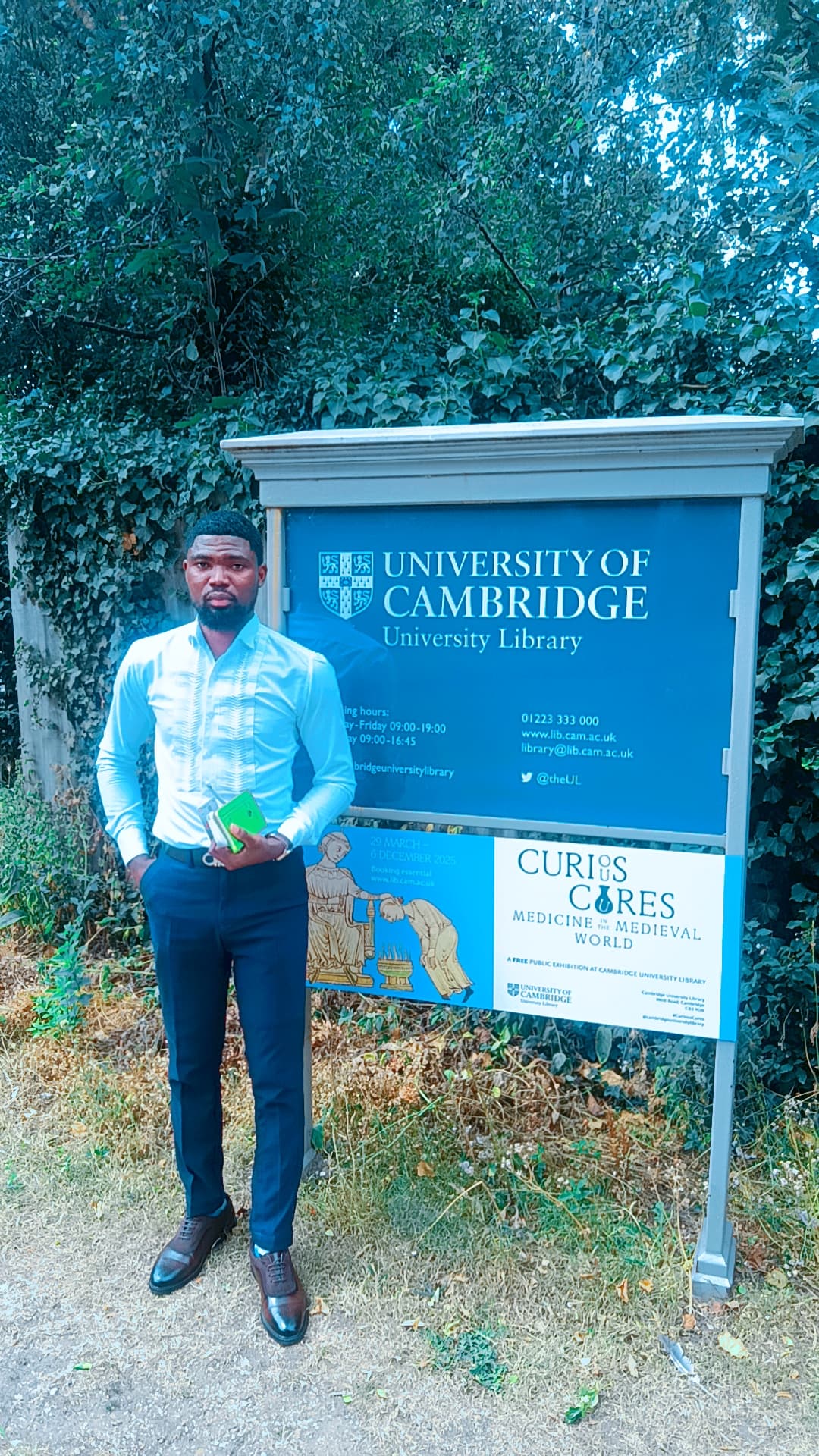 Richard at the University of Cambridge